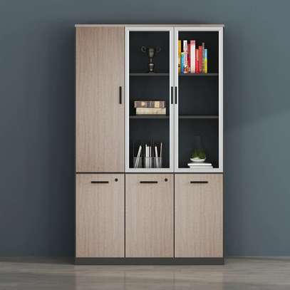 Office Cabinet: Three Doors Wooden Office Cabinet image 1