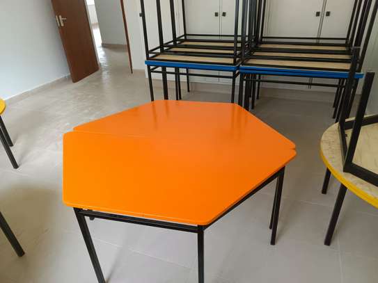 School tables and chairs. image 3