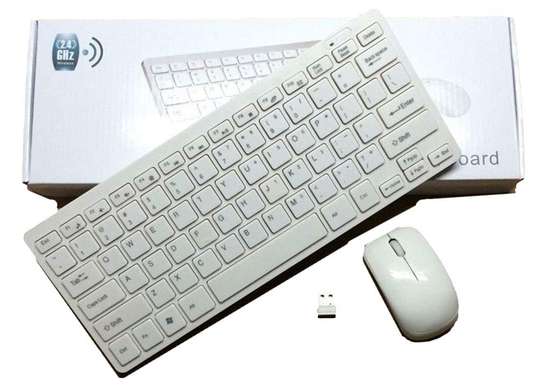 Wireless keyboard + Mouse(White)Available. image 2