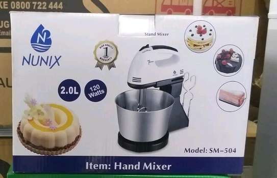 Nunix stand mixer with bowls 2 litres available image 1