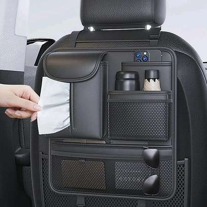 -Premium leather car seater organiser image 1