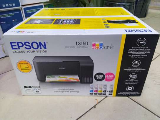 Epson EcoTank L3150 WIFI Color Scan Copy Printer image 1