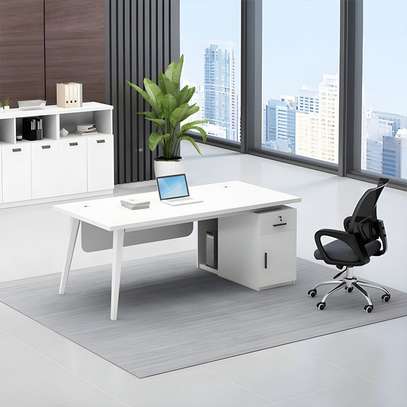 1.2m Imported Office Desk with Built-In Storage image 6