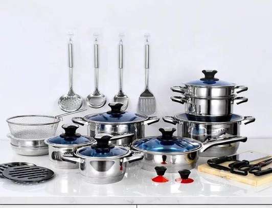30Pcs Premium Quality stainless steel cookware image 6