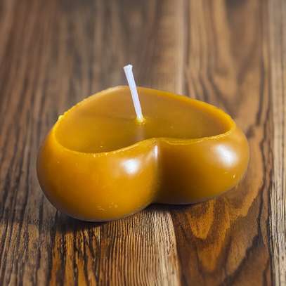 Love Heart Pure Beeswax Candle image 3