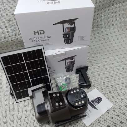 Dual Lens Dual Screen Ubox Wifi Enabled Solar PTZ Camera image 3
