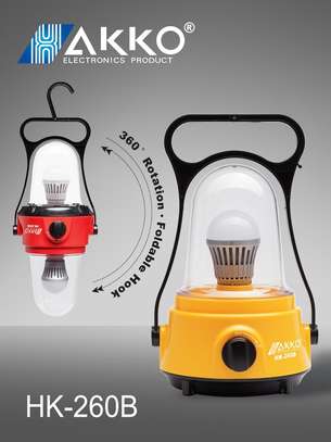 AKKO 260B Rechargeable Portable LED Lamp with hanging Hook image 1