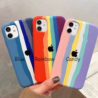 Rainbow silicone case for iPhone 12,12 Pro,12 Pro Max, image 1