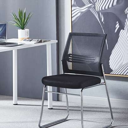 Office Chair: Mid Backrest Steel Office Task Chair image 1