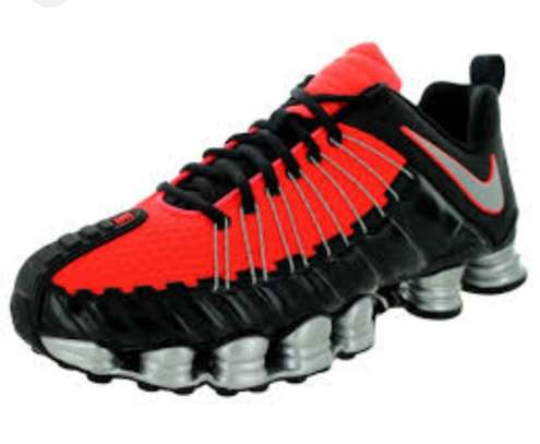 Nike Shox Total TL Premium Men Black Red Casual Shoes image 1