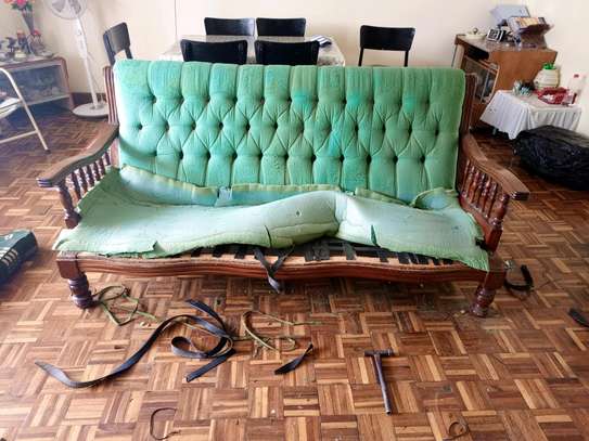 Sofa set upholstery. image 1
