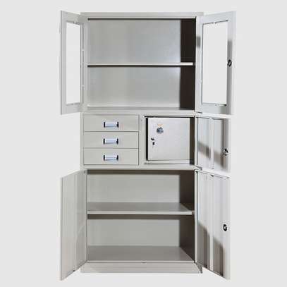 2-Door Office Cabinet with Secure  Safe image 3