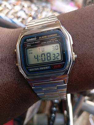 Casio metallic watch. image 4