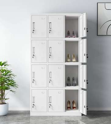Durable 12-Locker Steel Office Cabinet for Secure Storage image 6