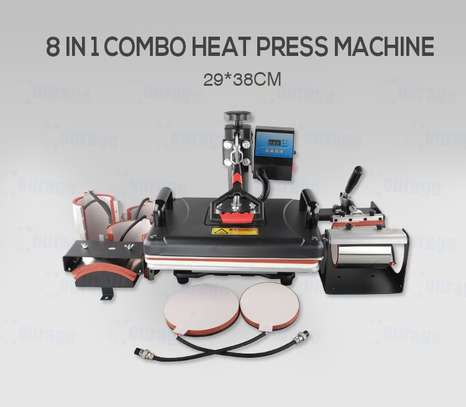 8in1 Multifunctional Combo Heat Transfer Heat Machine image 1