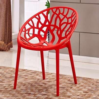 Modern Luxury Multi-Colour Plastic Garden Armless Chair image 1