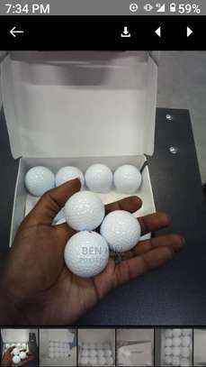 12 pack golf balls white. image 1