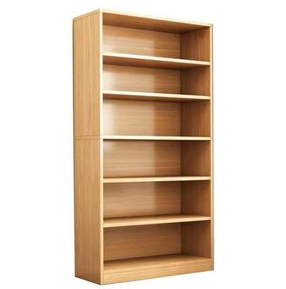 6‑shelf custom modern wooden home/office rack image 3