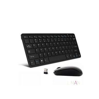 Computer Wireless Keyboard & Mouse Combo - White image 1