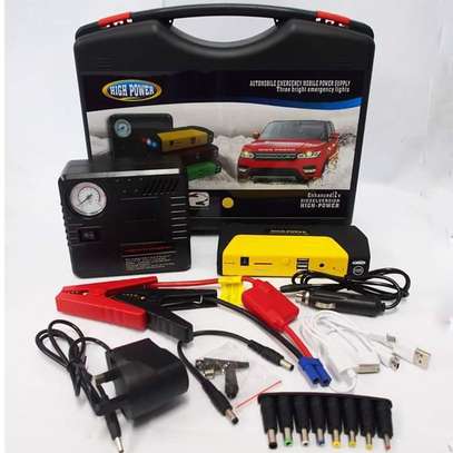 Generic Portable Car Jump Starter Kit With Tyre Inflator image 2