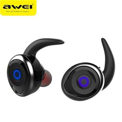 AWEI T1 TWS 4.2 True Wireless Bluetooth Earbuds Sport Headphones image 1