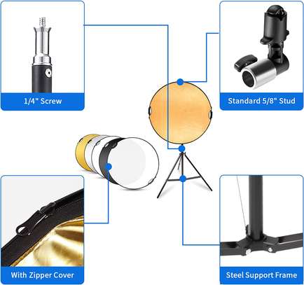 Round Reflector Stand Kit for Photography image 1