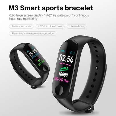 M3 Plus SmartBand Wristband Fitnes Tracker Black image 8