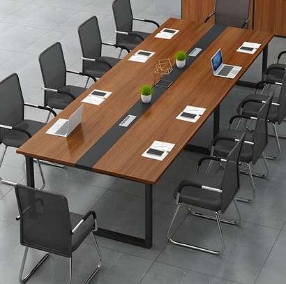 Large Office Meeting Table – Seats 8 to 10 [2.4m] image 1