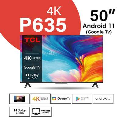 TCL 50" Smart Android Tv 4k UHD Google Tv Frameless . image 1