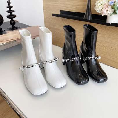 Metal Chain Ankle Boots image 2