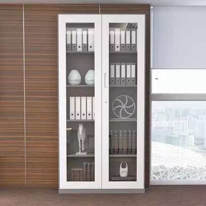 Glass Door Office Cabinet image 12
