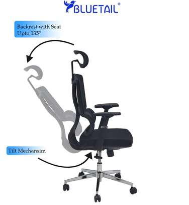 High-Back Executive Leather Office Chair image 3