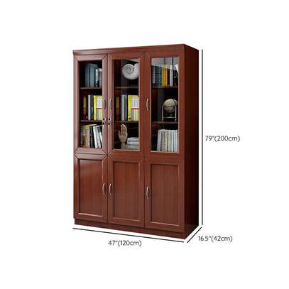 3 Door Mahogany Office Storage Cabinet image 10