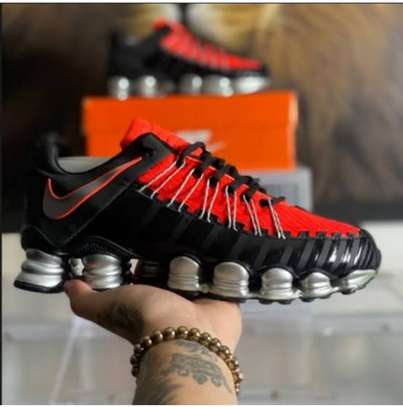 Nike Shox Total TL Premium Men Black Red Casual Shoes image 2