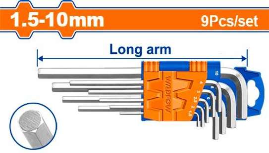 WHK1291 9pcs hex key set 1.5-10mm image 2