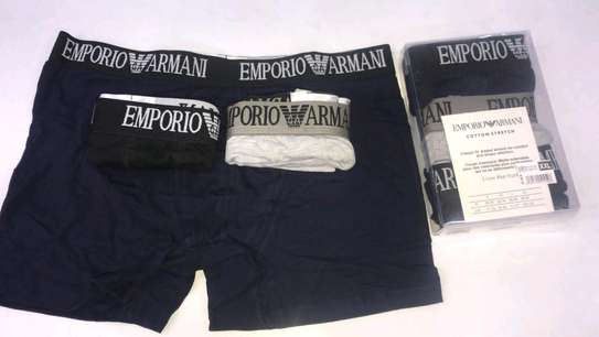 Quality Gucci  Calvin Klein Fendi Emporio Armani Lacoste 3 in 1 Pack 
Boxers S to 2xl
Ksh.1500 image 1