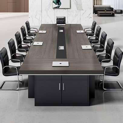 Simplicity Pro Conference Set- Long MDF Table & Chair image 1