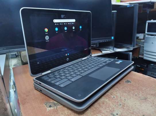 Hp Chromebook laptop 4gb ram 32gb hdd x360 touchscreen image 1