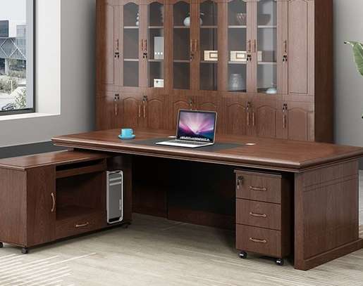 Office Desk; 180cm Solid Finish Office Desk image 2