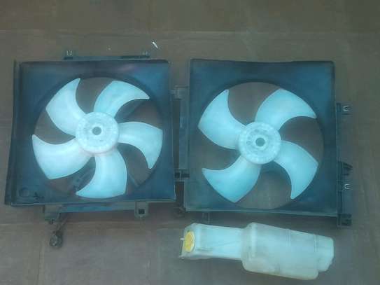 Subaru outback radiator fans and coolant reservoir image 2