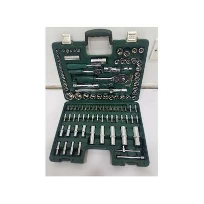 108 Pieces Auto Repair Tool Set -Socket Ratchet Wrench Kit image 1