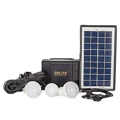 GDLITE GD 8006 - Solar Panel, LED lights and phone charging Kit image 2