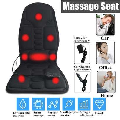 2 IN 1 8 Motor Massaging Back Massage Seat Pad Home Car Massager Chair Cushion-Eurocode image 2