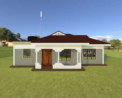 A Two Bedroom Bungalow Plan image 1