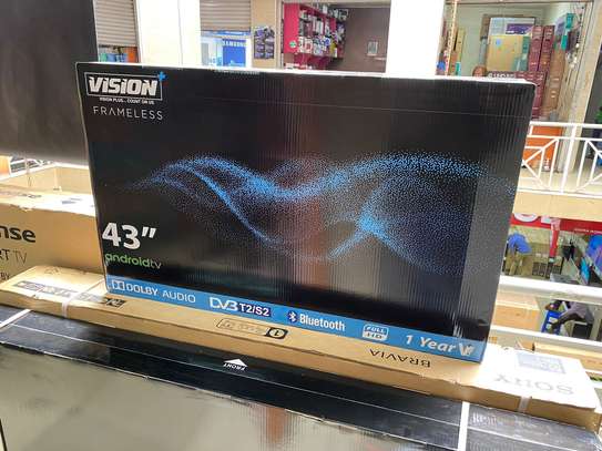 43 inch Vision frameless  smart android tv image 1