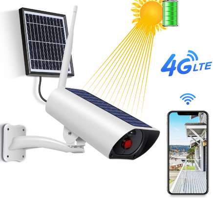 Generic LOW POWER SOLAR 4g BULLET CCTV CAMERA. image 1