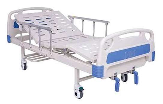 Double Crank Manual Hospital Bed with Macintosh Mattress image 3