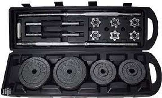 50kgs Set Dumbbells/barbell With A Portable Case image 2