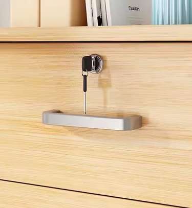 3 Drawer Mobile Wooden filing Cabinet image 2