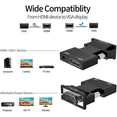 HDMI To VGA Adapter Converter Cable image 3